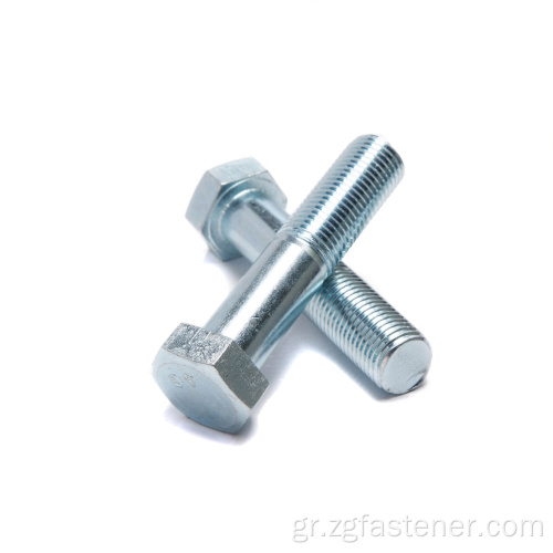 DIN931 Βαθμός 4.8 Χάλυβα Χάλυβα Hex Bolt Blue Half Hex Hex Bolts